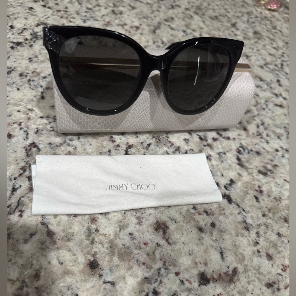 Jimmy Choo Elegant Black sparkle ✨ Sunglasses